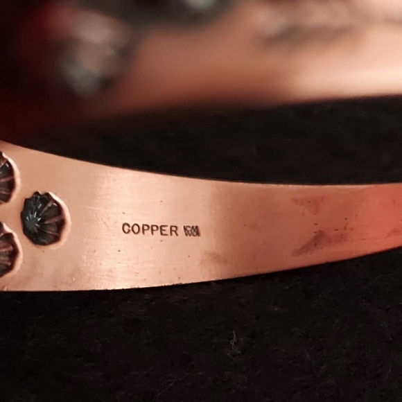 Pure Copper Cuff Bracelet Wheeler Manufacturing Sz Small - Picture 3 of 4